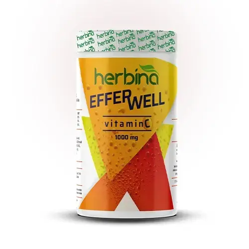 Herbina Efferwell C Vitamini 1000 mg ürün ambalajı