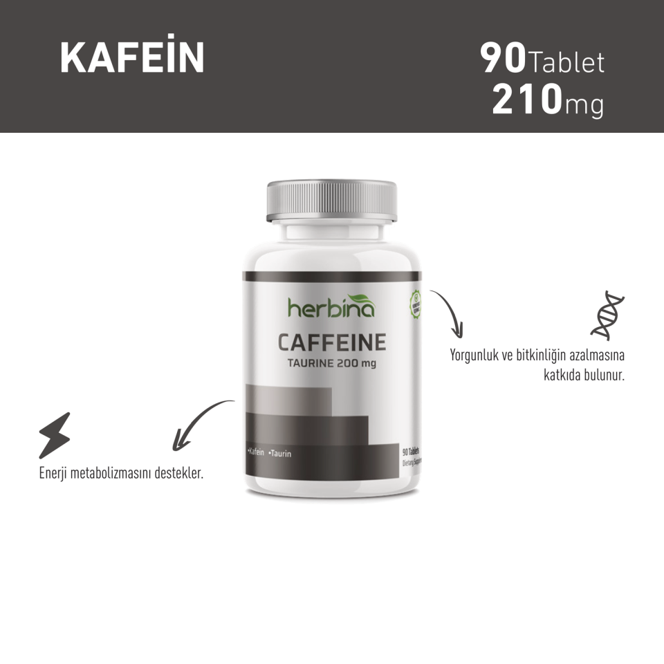 Herbina Kafein ürün bilgi paneli