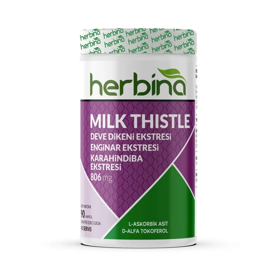 Herbina Milk Thistle ürün ambalajı