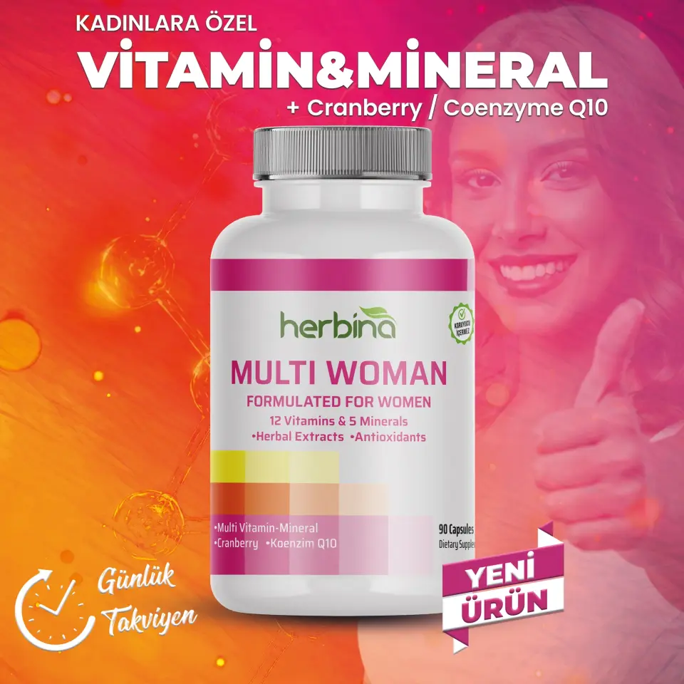 Multi Woman Kadınlara Özel Multivitamin Mineral 90 Kapsül