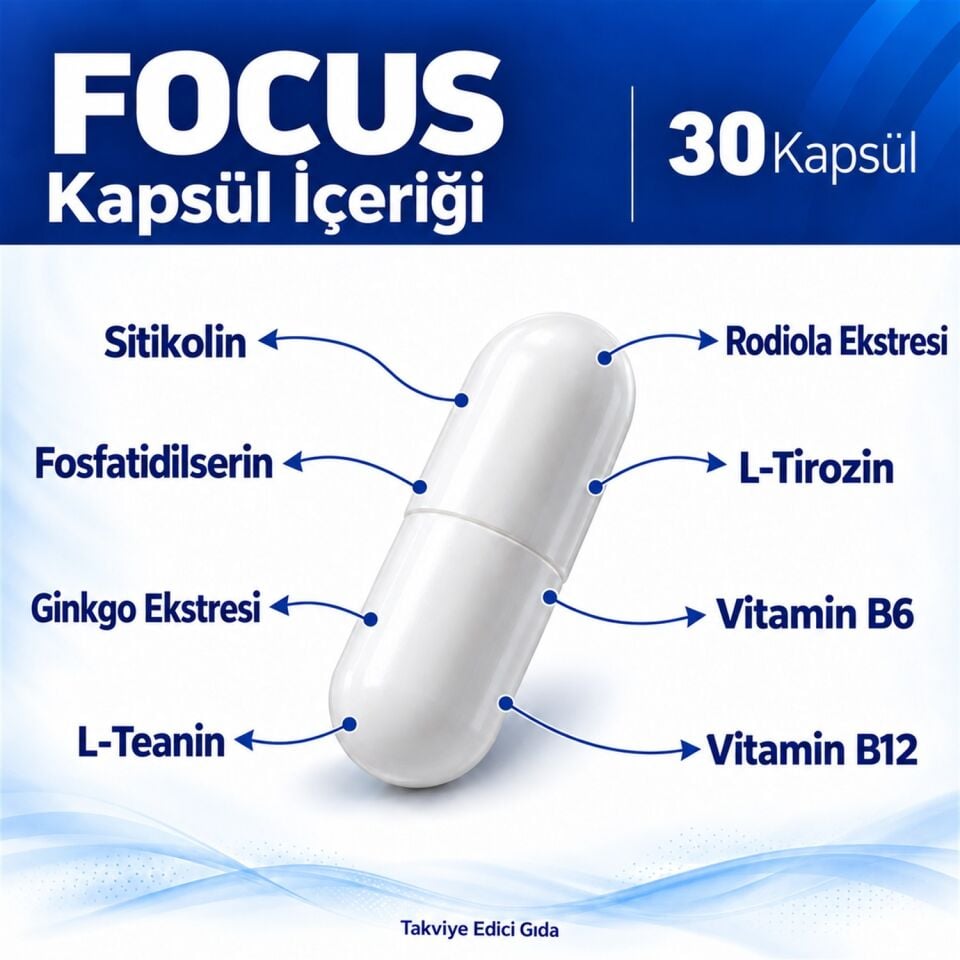 FOCUS Sitikolin Fosfotidilserin Kapsül