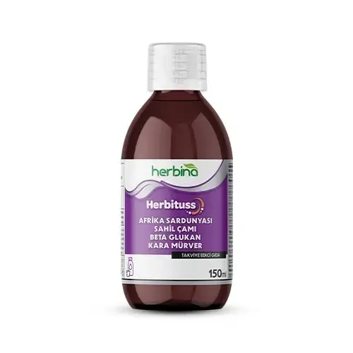 Herbina Vitamin Şurubu ürün şişesi