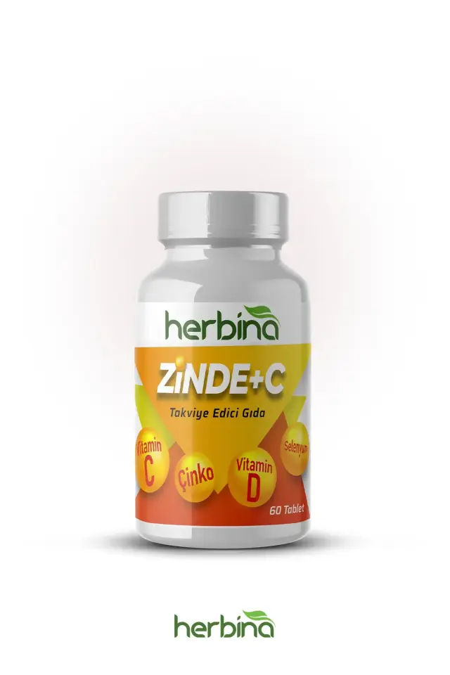 Herbina Zinde+C takviye edici gıda ürün ambalajı