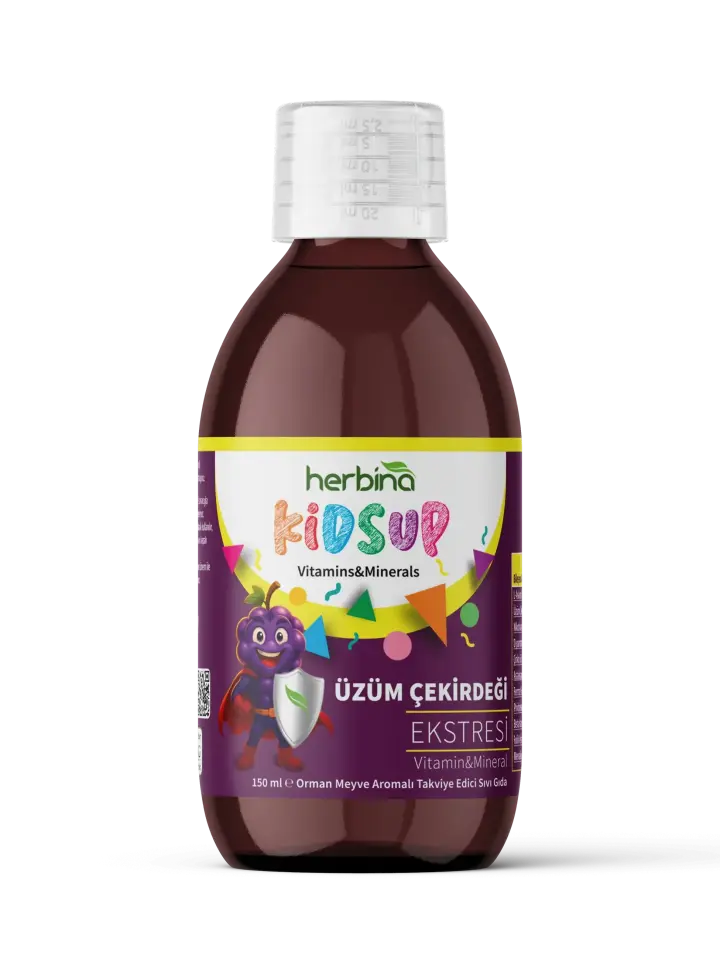 Herbina KidSoup Çocuk Multivitamin ürün şişesi