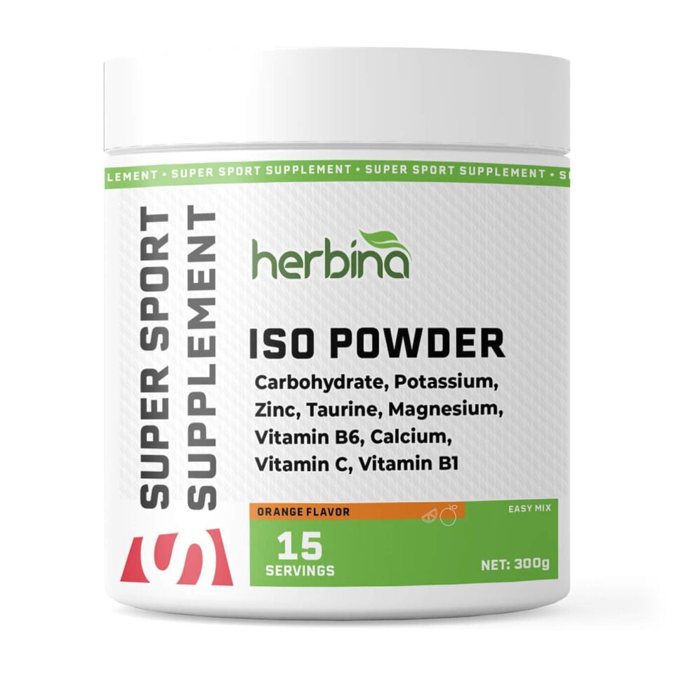 Herbina ISO Powder portakal aromalı izotonik içecek tozu 300 g
