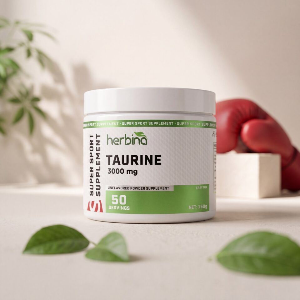 Herbina Taurin 3000 mg toz takviye kavanozu